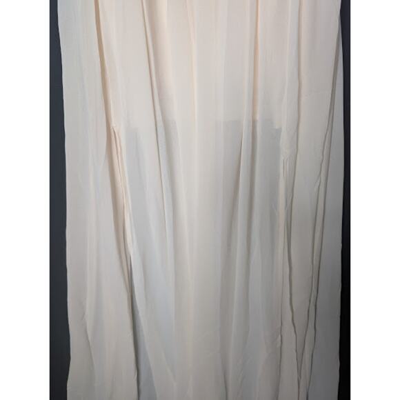 BLUSH BJ Womens off white prom party event dress sheer size Medium - Picture 4 of 8